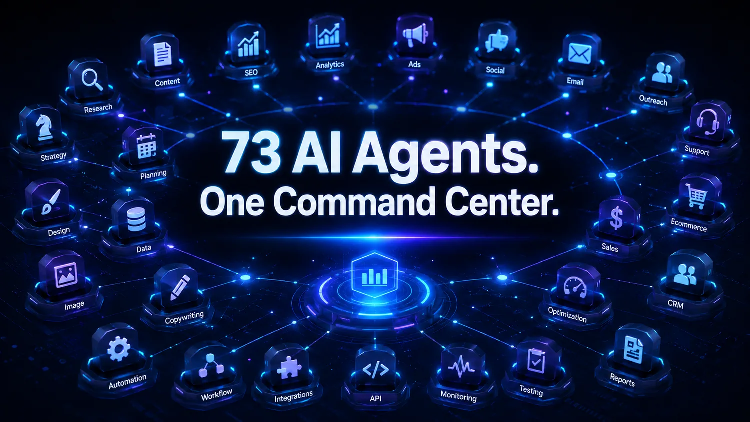 73 AI agents, One Command Center